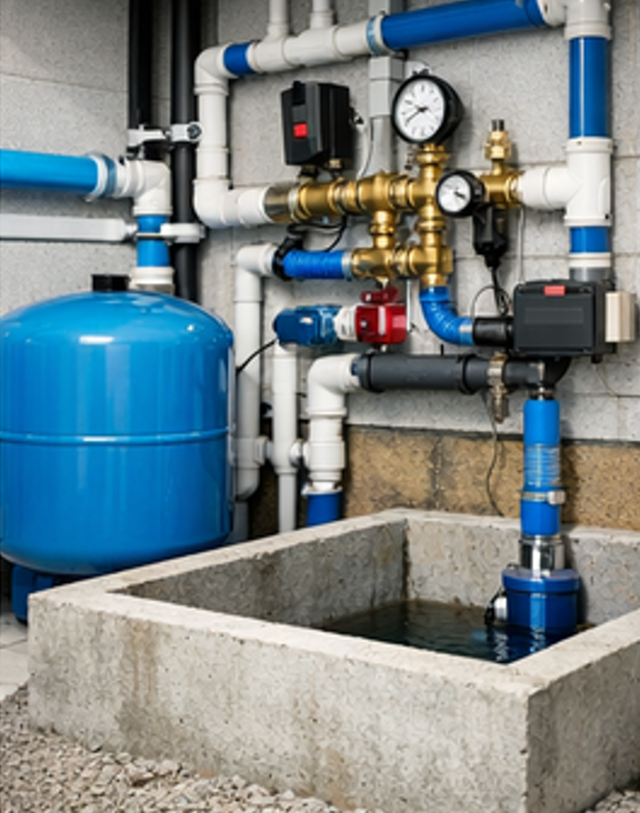 Water pipes for household and community connections